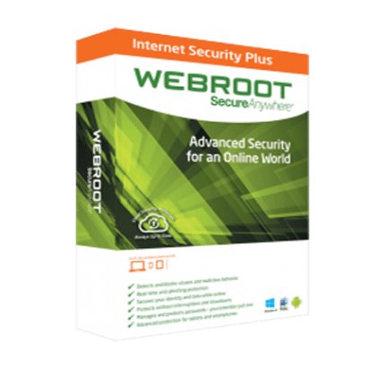 Webroot SecureAnywhere Internet Security Plus – 1 Year / 3 Devices