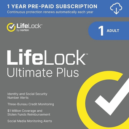 LifeLock Ultimate Plus by Norton – 1 Year / 1 Adult LifeLock Ultimate Plus by Norton – 1 Year / 1 Adult